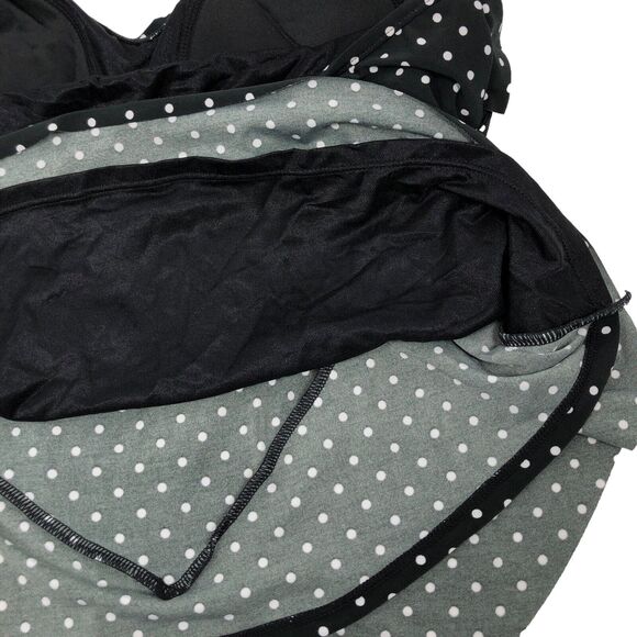 NEW Kirkland Signature by Miraclesuit Tankini Top 10 Ruffle Polka Dot Swimsuit - Picture 6 of 11